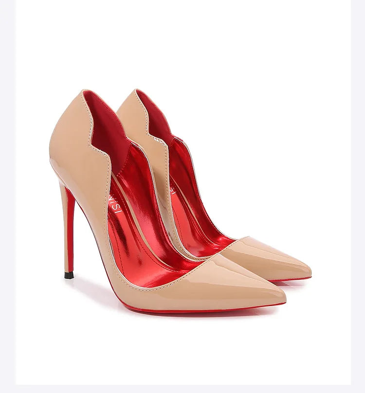 Custom 6cm 8cm 10cm 12cm Heel Height Designer Red Bottom Shoes 2025 Luxury Fashion High Heels Women Pumps