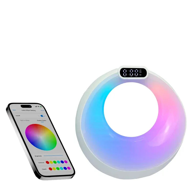 Portable Bluetooth Speaker with LED Lights, Alarm Clock & 360 Sound My Store