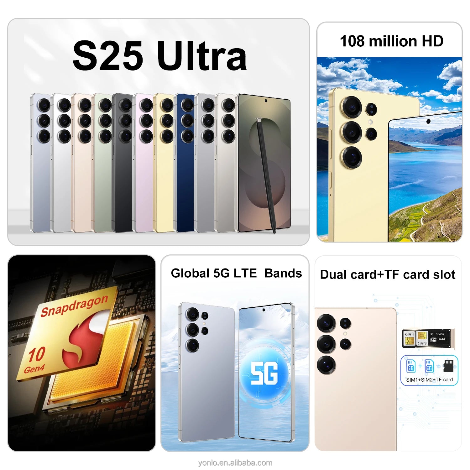 Samsung Galaxy S25 Ultra 5G smartphone with 16GB RAM and 1TB storage in dual SIM configuration