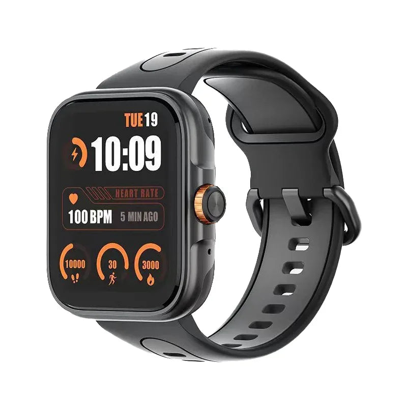 S216 GPS Smart Sport Watch for Men Women AMOLED Display Fitness Tracker Heart Rate Monitor Waterproof Rubber Band Android - Tidesmit