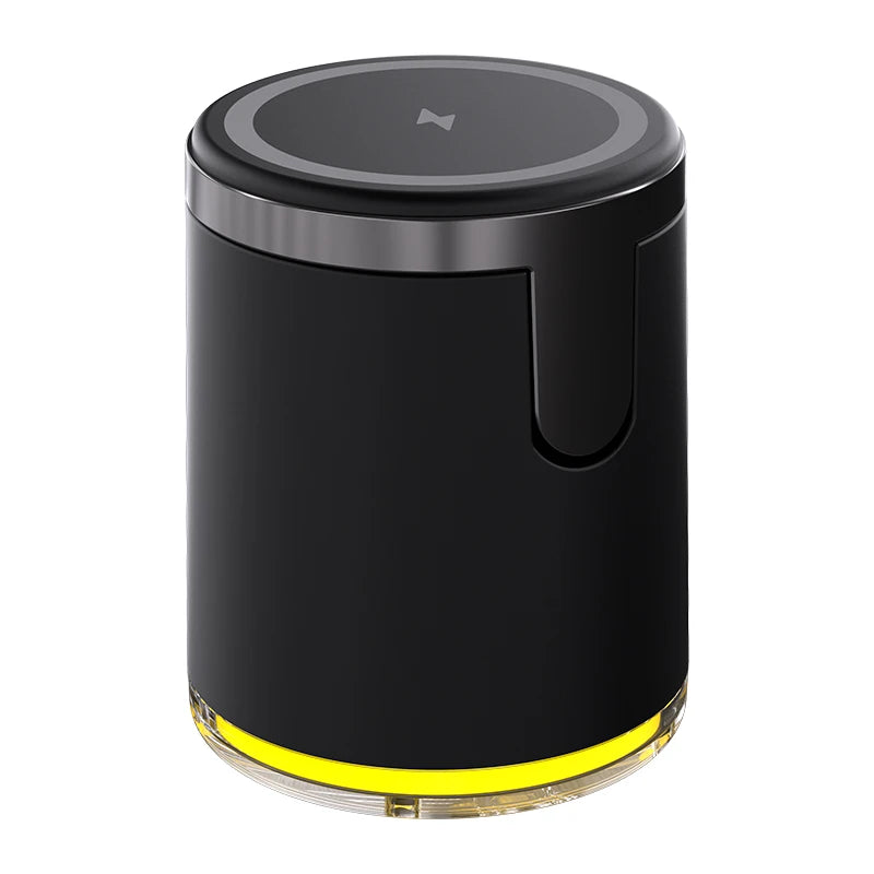 Customizable Portable 4-in-1 Foldable Wireless Charger Mobile Phone Desktop Multifunction with Integrated LED Lamp Tidesmit