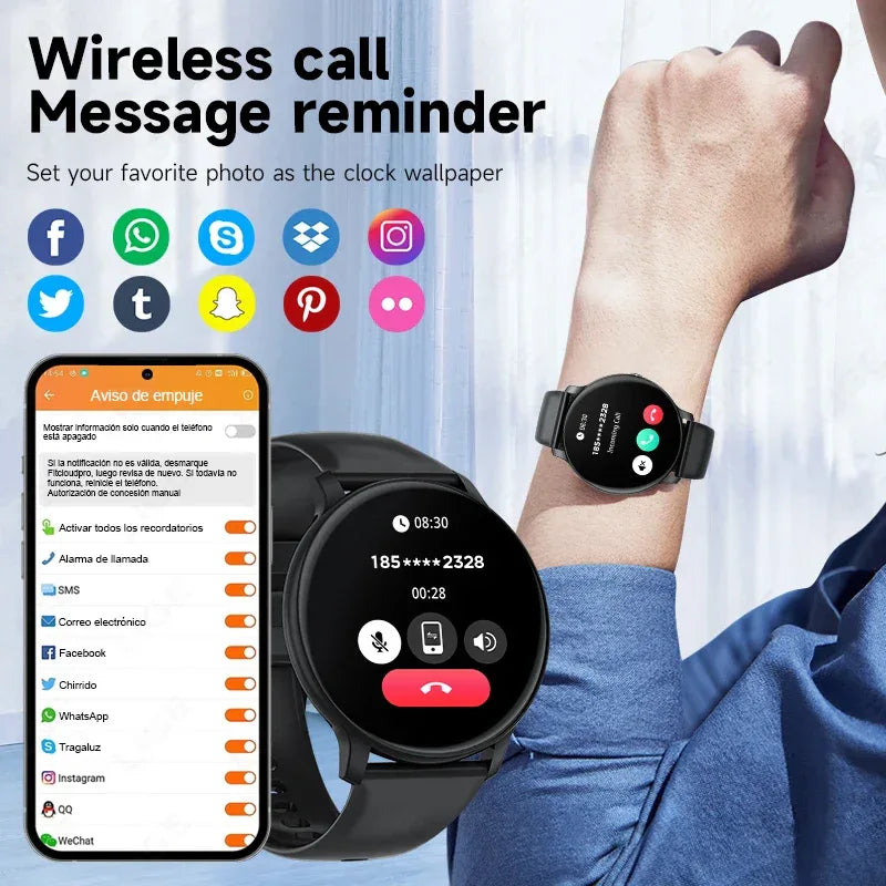 LIGE BW0905 Dial Answer Phone Call Al Voice Assistant Fitness Intellect Watch Multisport tracker Watch Smart Android Ios - Tidesmit