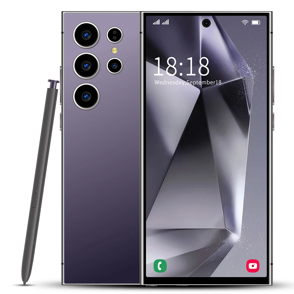 Tidesmit 5G Smartphone, 1TB Storage, 16GB RAM, 108MP Camera - Gold Purple 16g 1TB Tidesmit