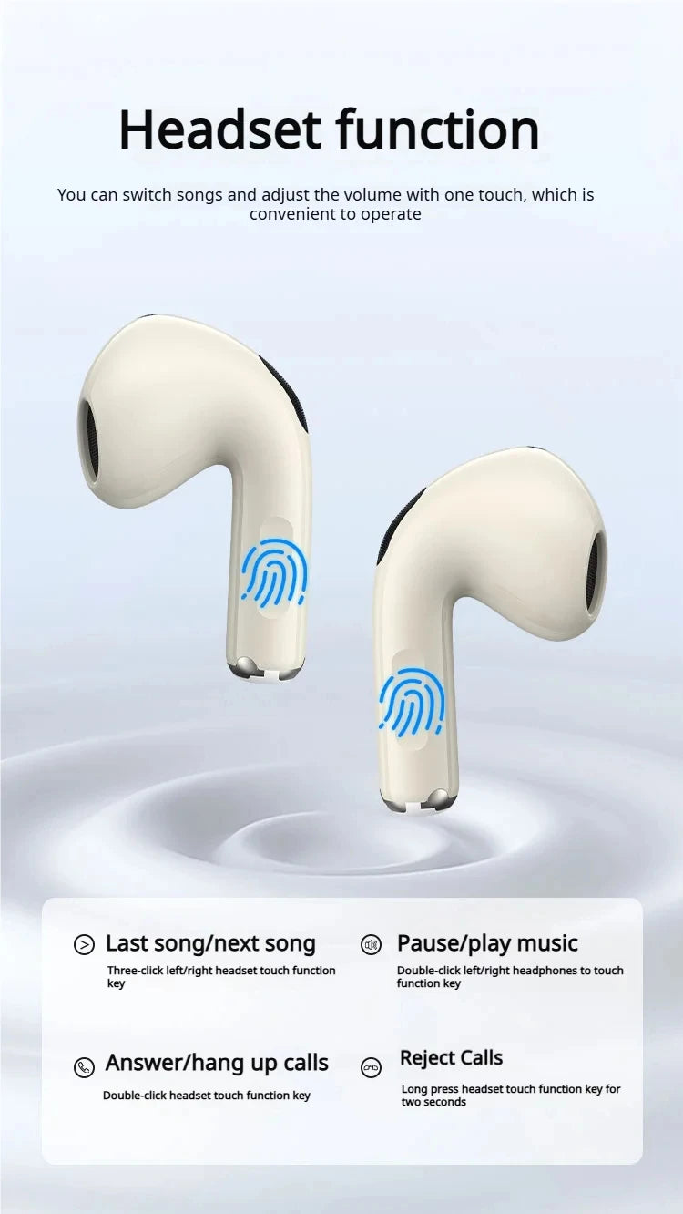 100%Original Monster N-Lite 208 Wireless Earbuds Bluetooth Earbuds Touch Control Headphones Bluetooth Wireless with 30H Playtime Tidesmit