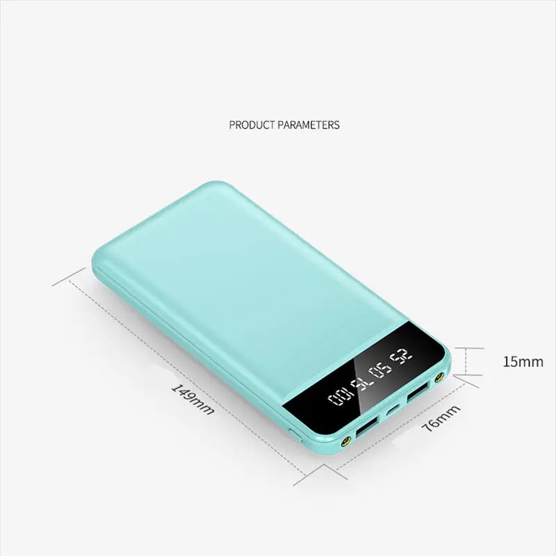 Power bank charger-2023 New Gadget Usb Power Bank Fast Charging 10000 Mah 20000mah Charging Led Display Flashlight Mobile Powerbank Tidesmit