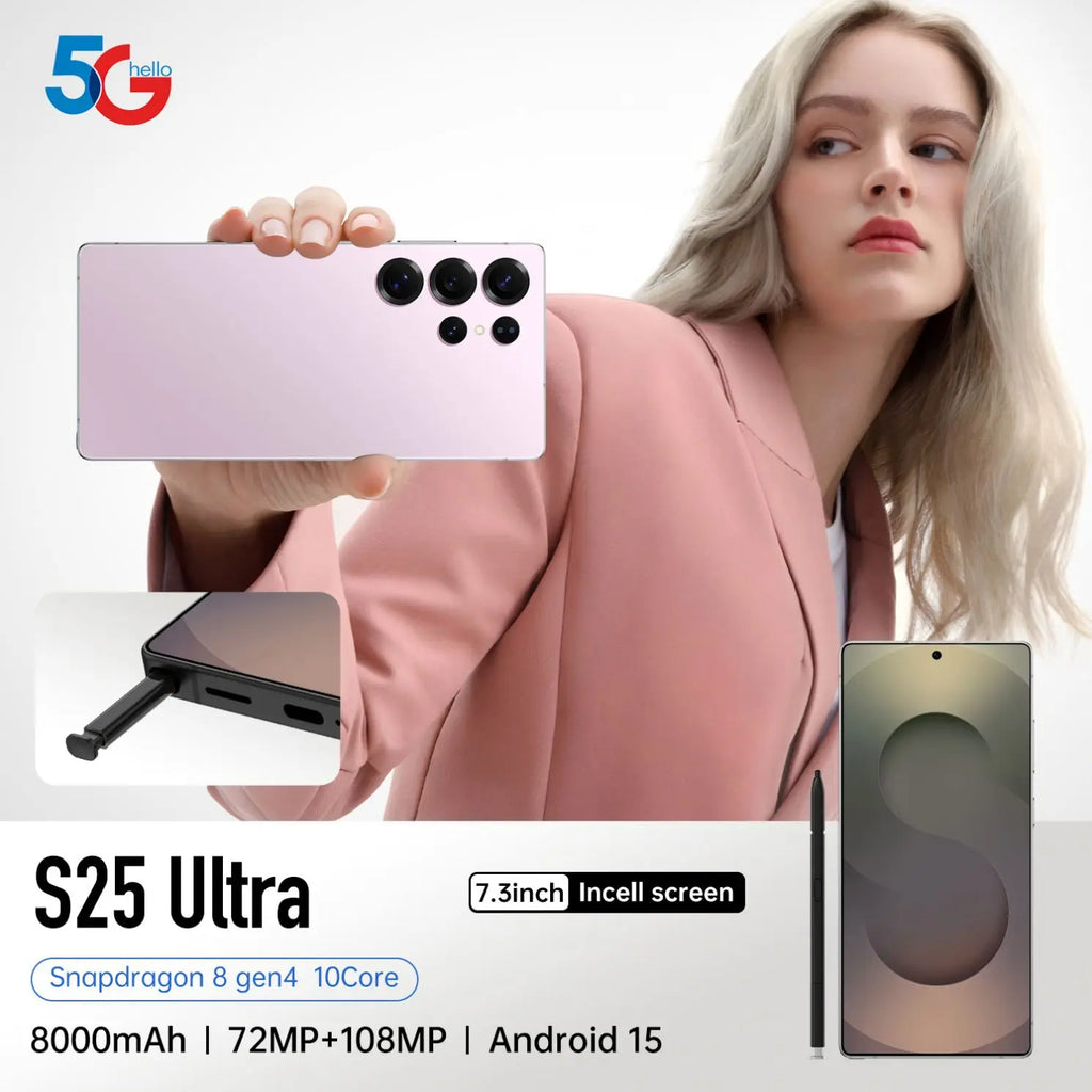 S25 Ultra 5G Smartphone 16GB RAM 1TB Storage - EU Version Tidesmit