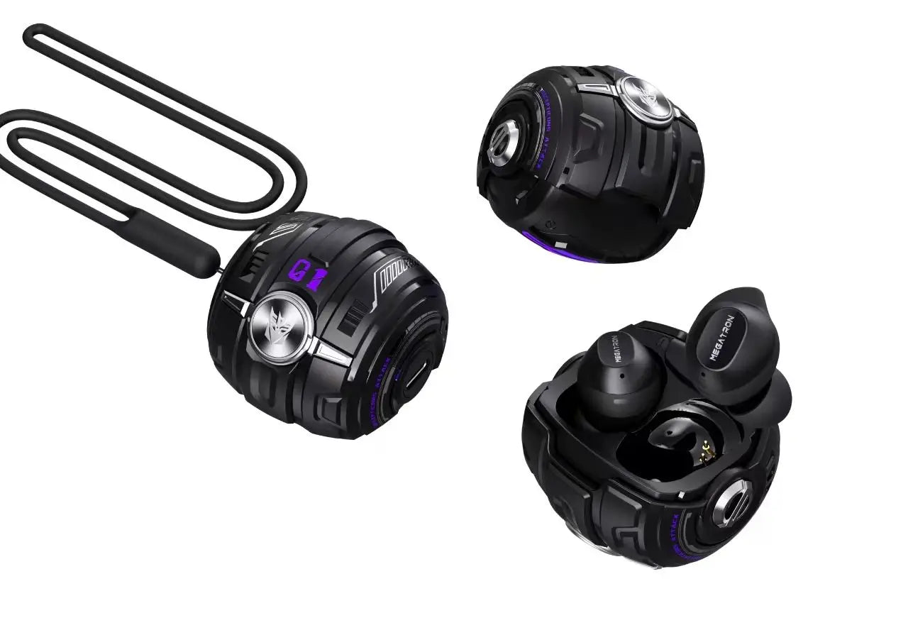 Wireless Transformers Earbuds Bluetooth In-Ear Mecha Wind Metal Ultra Long Life Gaming Earbuds Stereo Tws Earphones Tidesmit