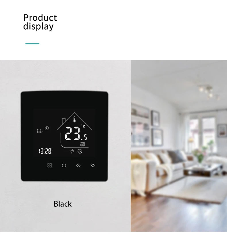 WiFi Thermostat Temperature Controller Water/Electric Floor Heating Gas Boiler 25A Smart Life Tuya Control Alexa Google Home