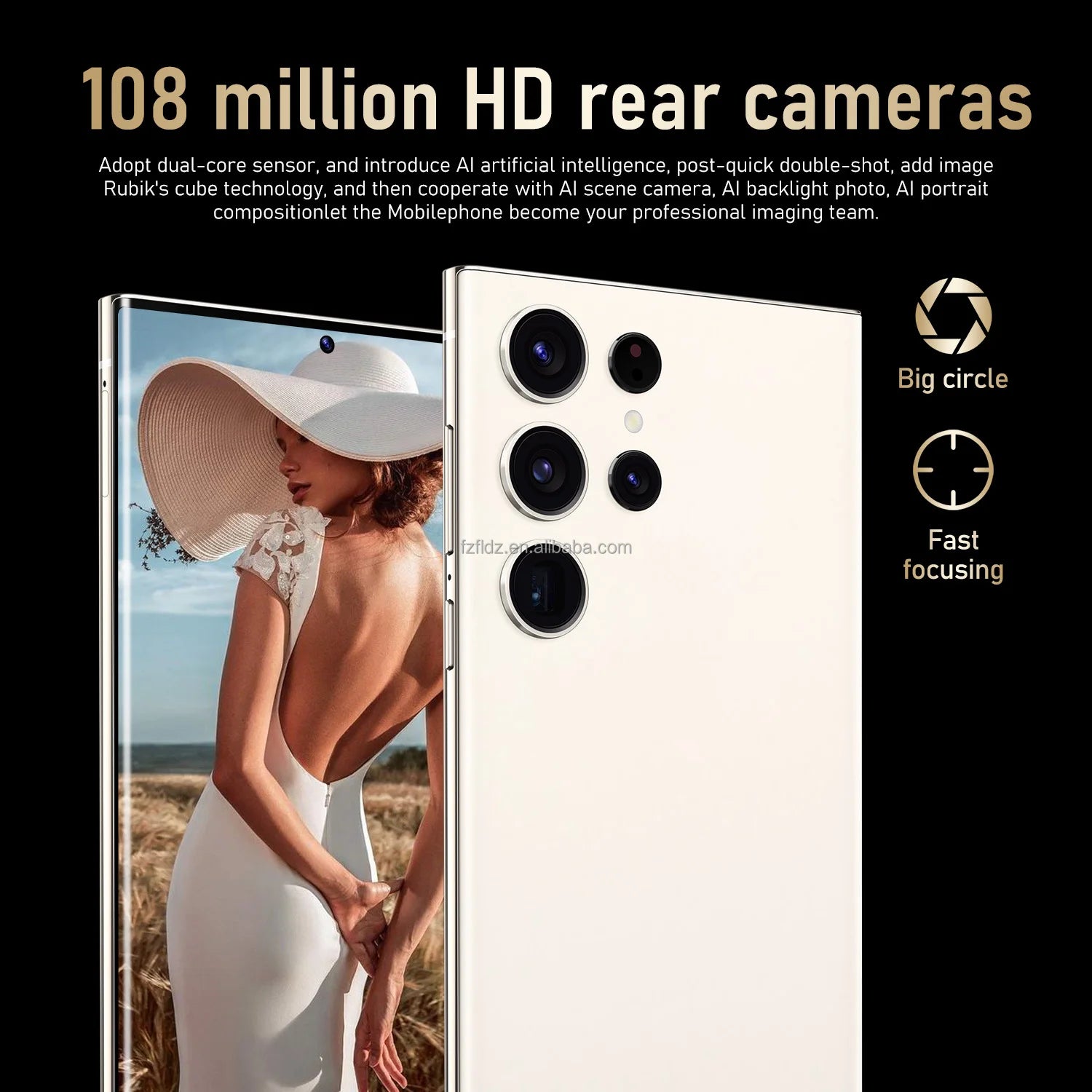 Samsun S24 ultra S Pen Android Cheap Phones 6 128G Smart Phone 7.3 Inch Phone Fast Charging Unlock 5G WIFI Tidesmit