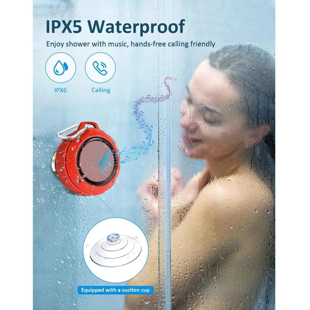 Kunodi F4 Outdoor Waterproof Bluetooth Speaker 10W TWS IPX6 Portable Mini Shower Speaker with MIC Enhanced Bass 12H Playtime My Store