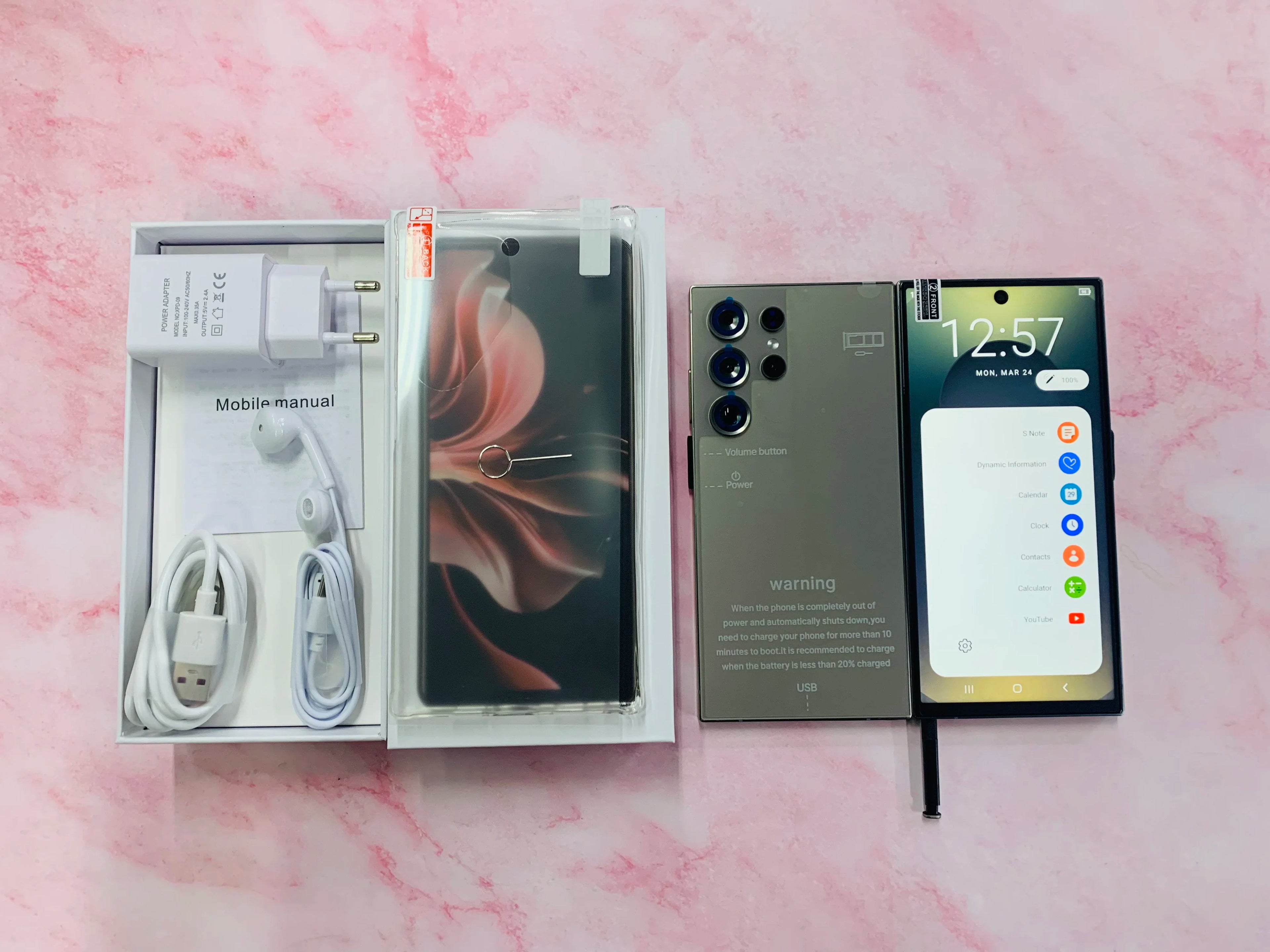 New S25 Ultra 22GB+2TB Smartphones 5G Dual SIM Cellphone Mobile Phone Big Screen Global 5G Android 15 S25 Ultra Smartphone Gray 22GB RAM+2TB ROM Tidesmit