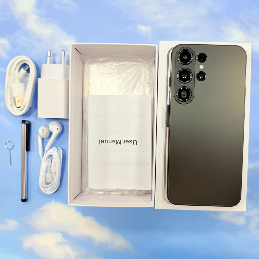 Tidesmit S25 Ultra 6.8 inch 5G smartphone with 22GB RAM and 2TB storage in a sleek global version design.