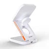 Power bank charger-Trending Products 2025 New Arrivals Phone Watch Earphone Station Mini Travel Power Bank 3 in 1 Foldable Wireless Charger Stand TYPE-C White Tidesmit