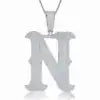 Factory Wholesale D Letter VVS Moissanite Pendant Necklace 925 Silver Platinum Plated Iced Out Custom Name Hip Hop Jewelry