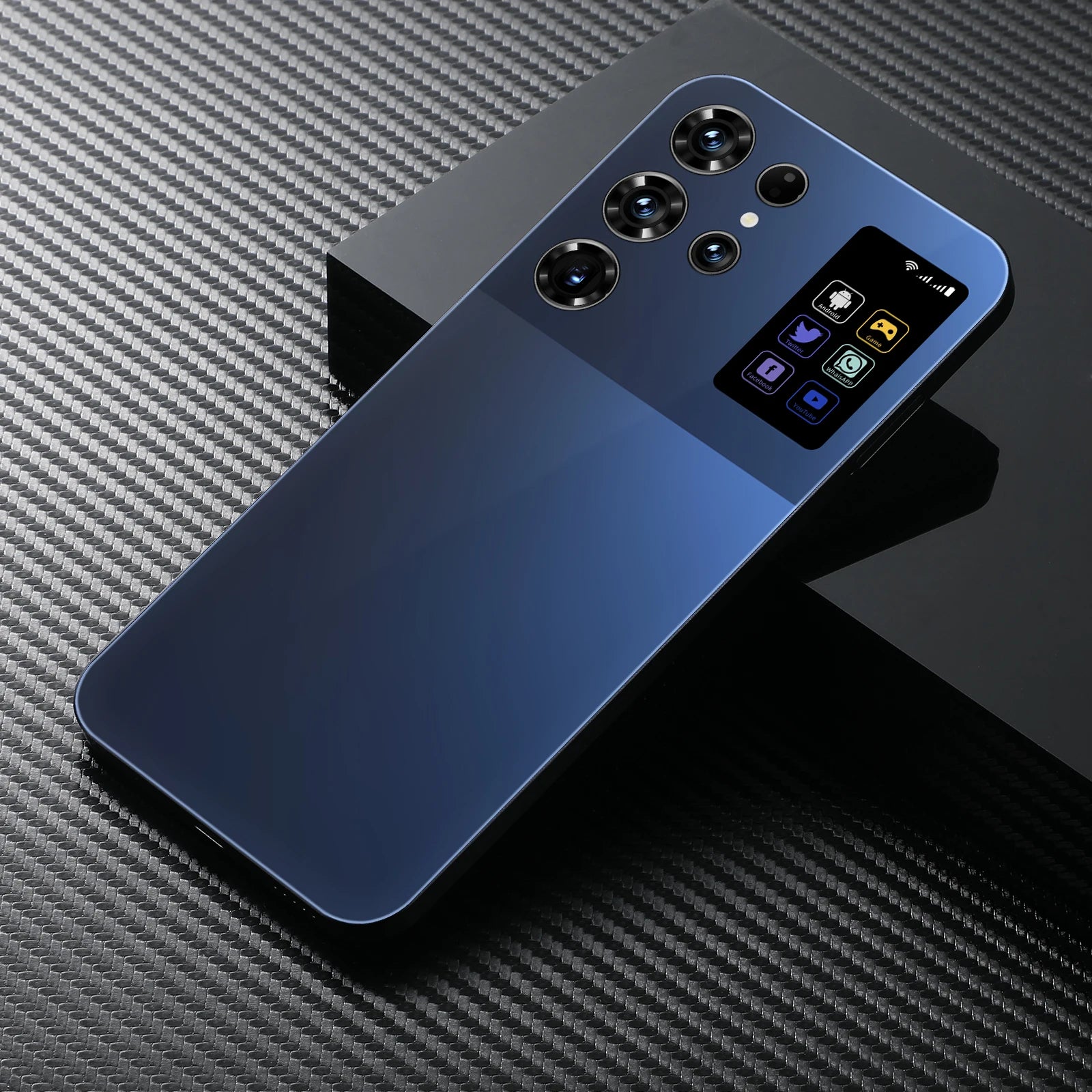 2025 New S26 Ultra Android 14 5G Smartphone 16+1TB 4G 5G 7.3inch HD Screen 72+108MP Dual Card Cell Mobile Phone Black 16g Tidesmit