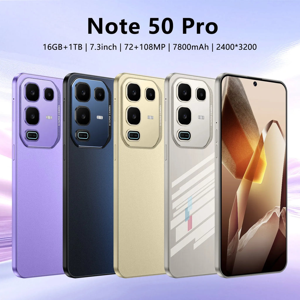 Infinix Note 50 Pro 5G smartphone with 16GB RAM 1TB storage and 108MP camera, global version product view 4