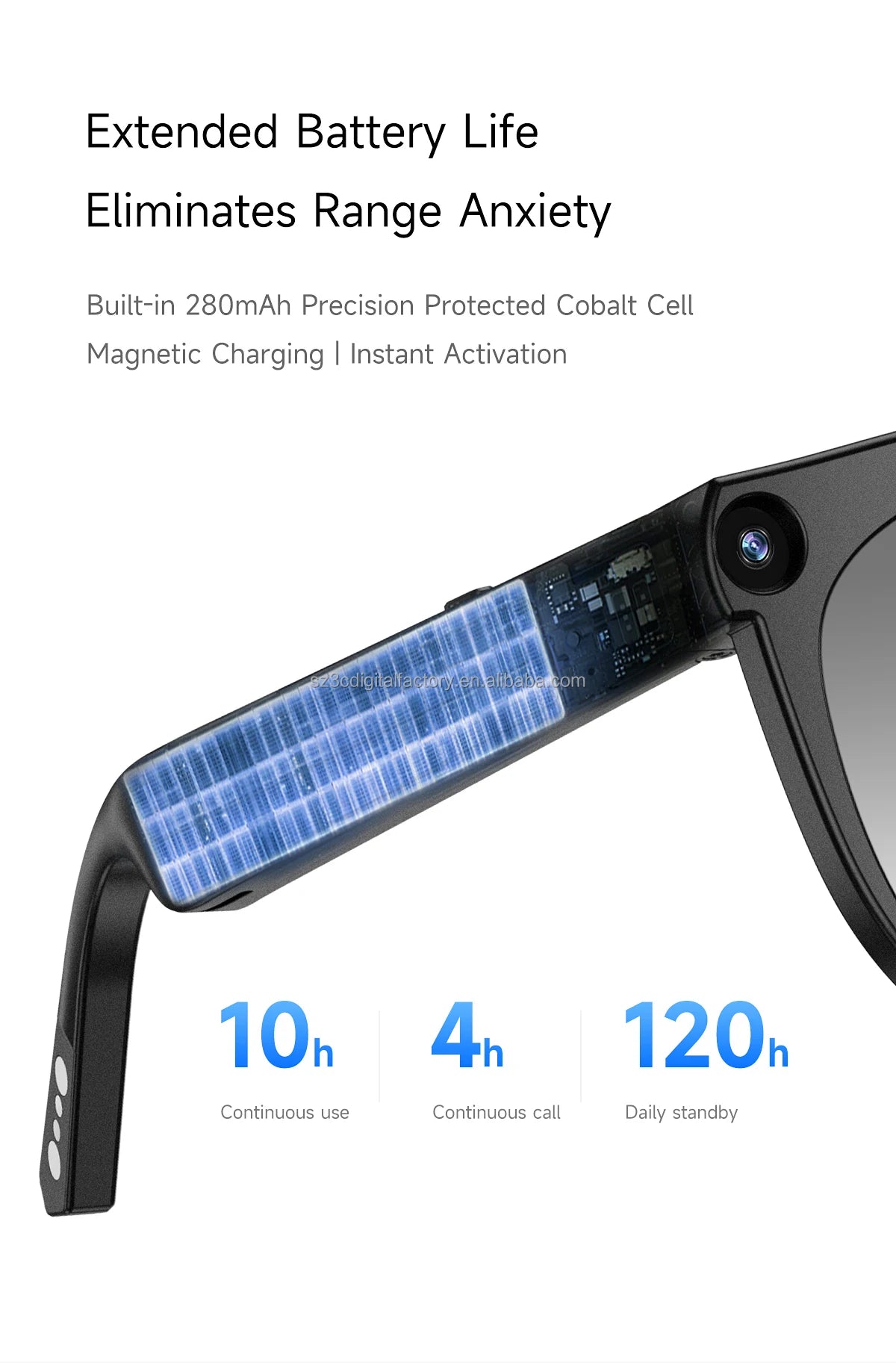 NextGen CY01 Smart Glasses AIPowered Translation 8.0MP Camera Multimedia Player AR Hardware Glasses Tidesmit