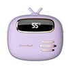 Power bank charger-New Arrive New Trending Hand Warmer Power Station 2 in 1 USB Portable Mini Digital Display Gifts Power Banks Purple Tidesmit