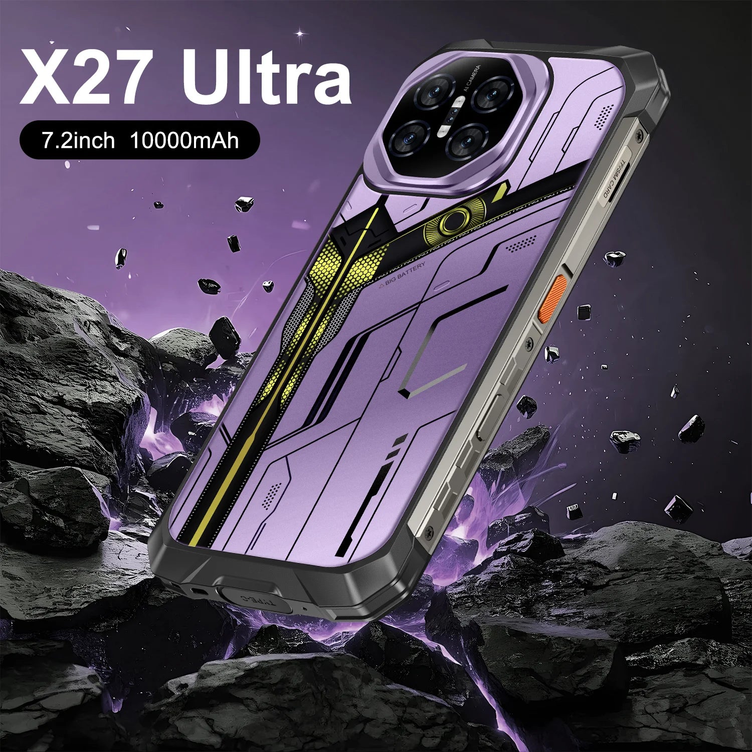 Tidesmit 2025 5G smartphone with 6.9-inch OLED display, 108MP camera, 40W quick charge, and waterproof design.