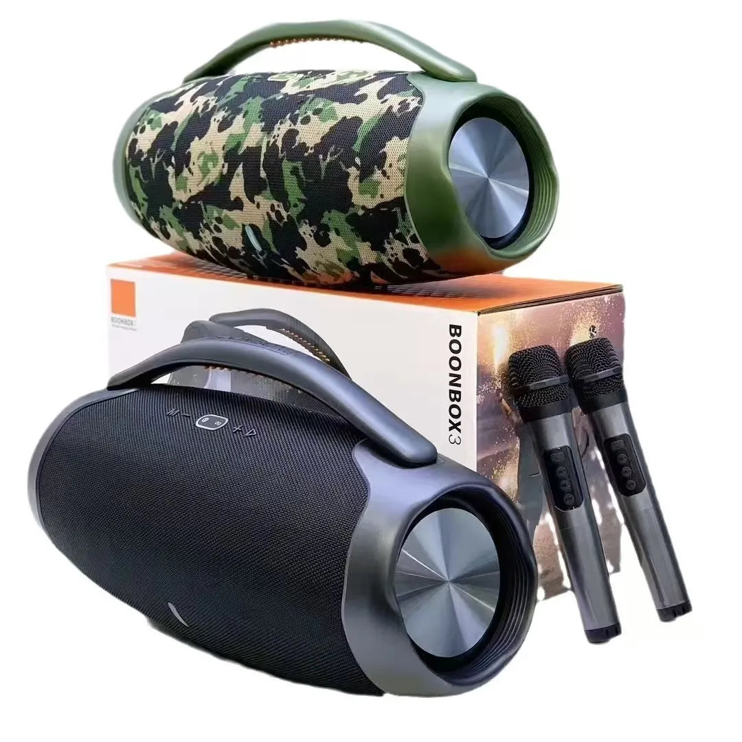 Extra Large 50CM 80W J-BL BOOMBOX3 Outdoor Portable Speaker with Heavy Bass Wireless Bluetooth Music and Long Battery Life Black My Store