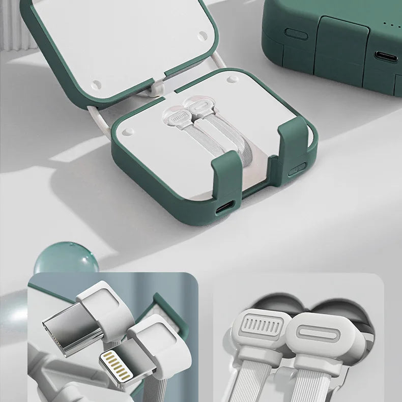 Power bank charger-Battery Charging Case Handbag Clip Power Bank Back Clip Portable Mini Powerbank 4000mah Tidesmit