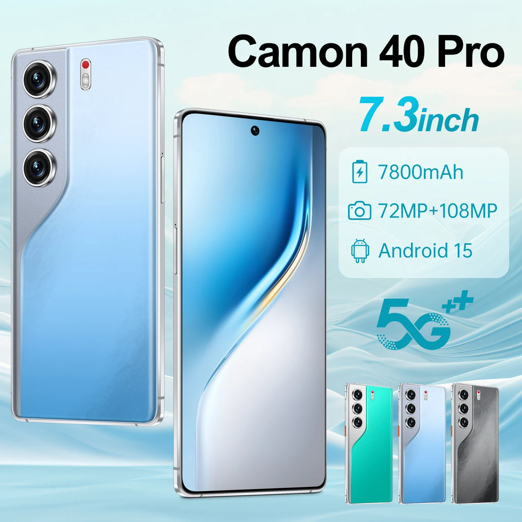 Camon 40 Pro 5G Smartphone: 16GB RAM, 1TB Storage - Black Tidesmit