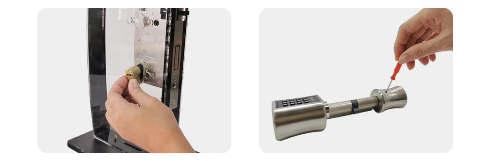 IP66 Waterproof 2026 New Generation TUYA APP Fingerprint Password Digital RFID Card Cylinder Smart Door Lock 60-90 90-120