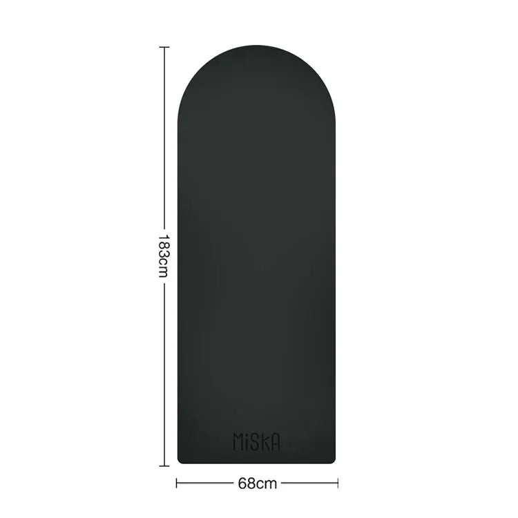 Customization Eco Rubber Pu Yoga Mat Home Yoga Gym Fitness Accessories Oval Yoga Mat Black 4.5mm Tidesmit