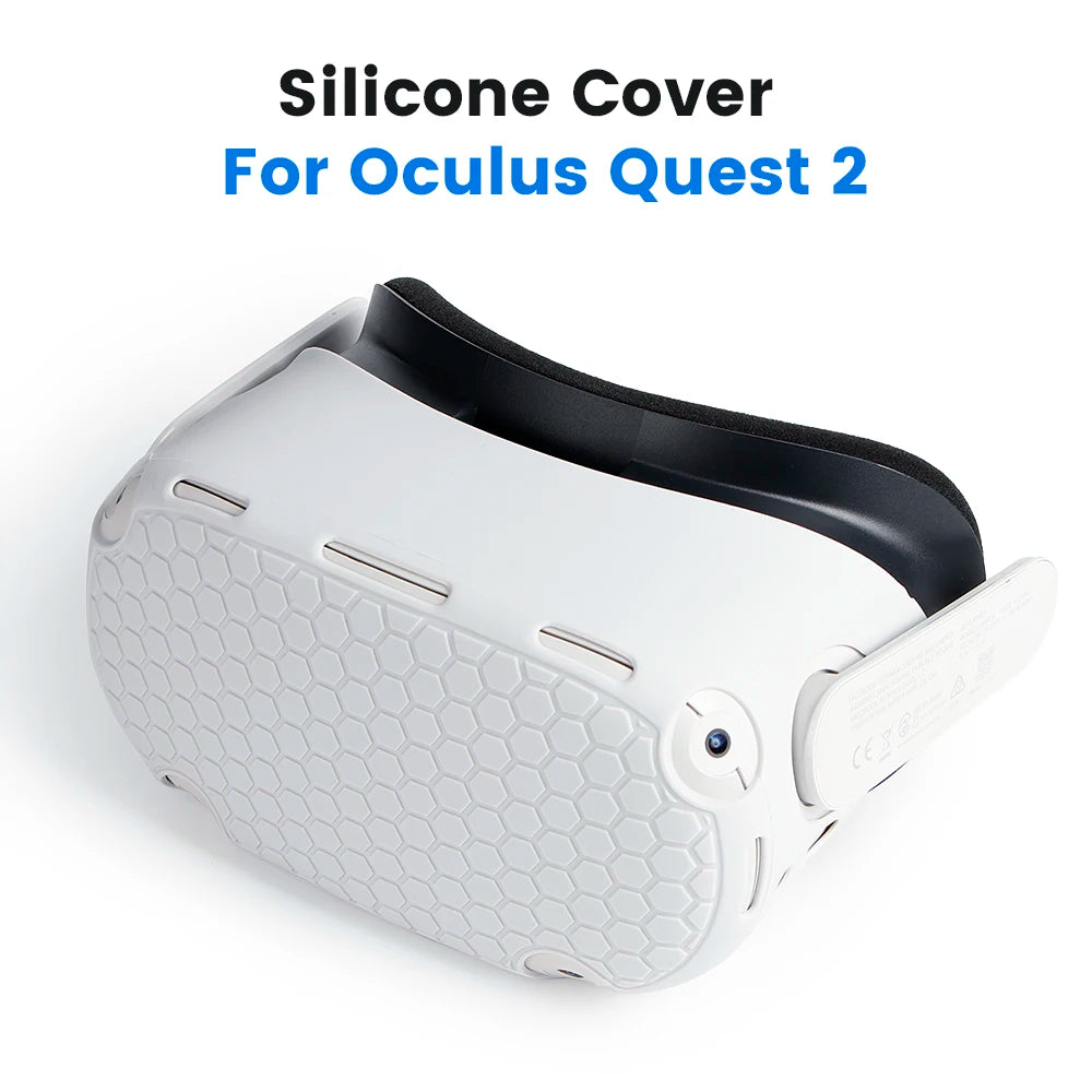 Silicone Protective Cover Shell Case for Oculus for Quest 2 Anti-Scratches VR Head Cover Accessory Tidesmit