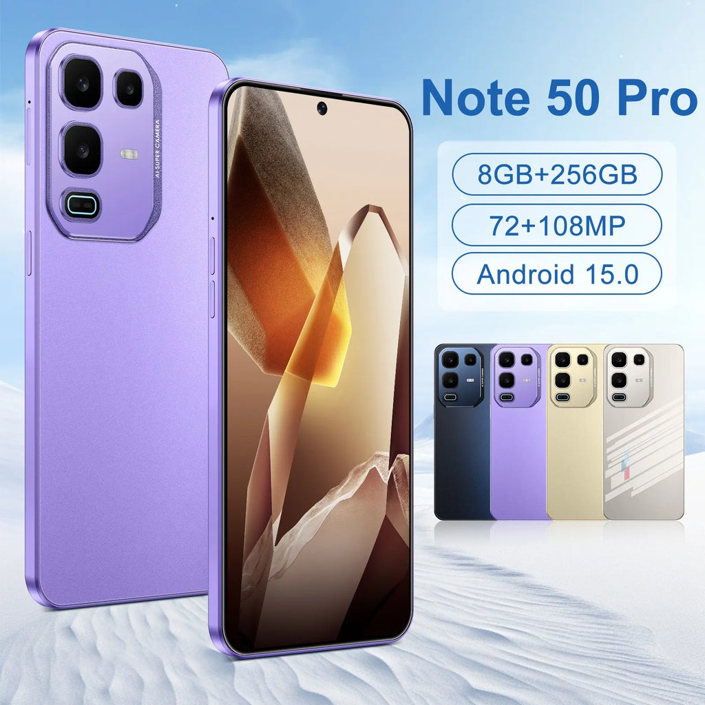 Note 50 Pro 5G Smartphone 16GB RAM 1TB Storage - Dual SIM Unlocked Tidesmit