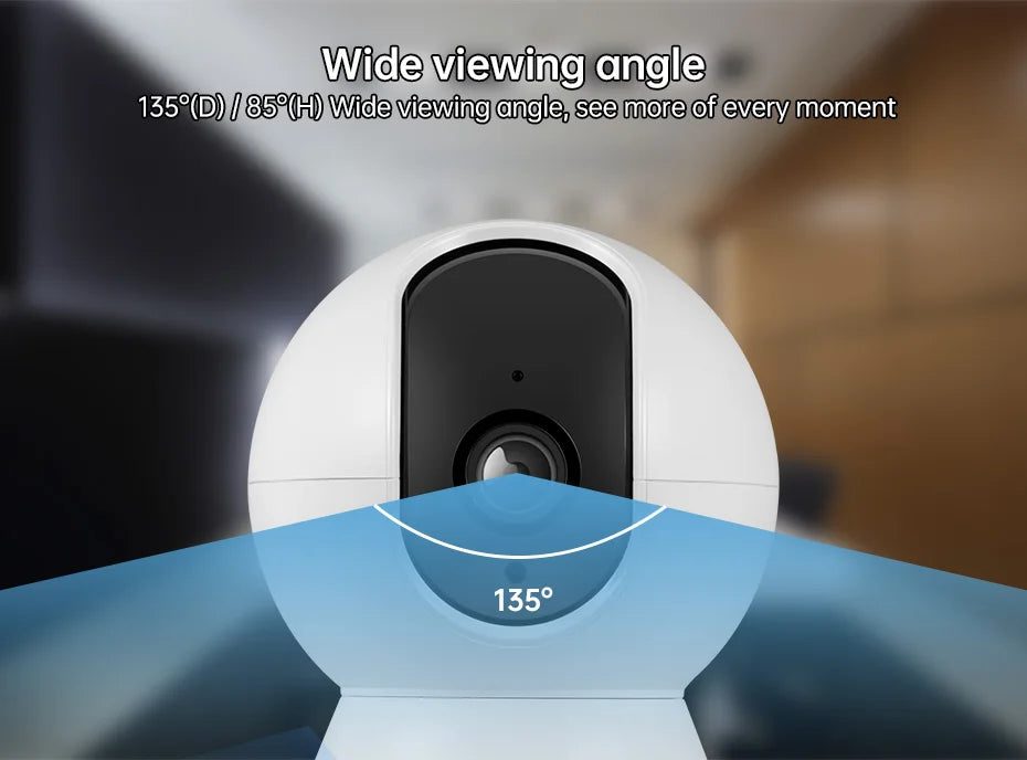 KERUI Onvif  4K 5MP 8MP WiFi IP Camera Indoor Wireless Home Security CCTV Surveillance Camera With Tuya Smart Auto Tracking