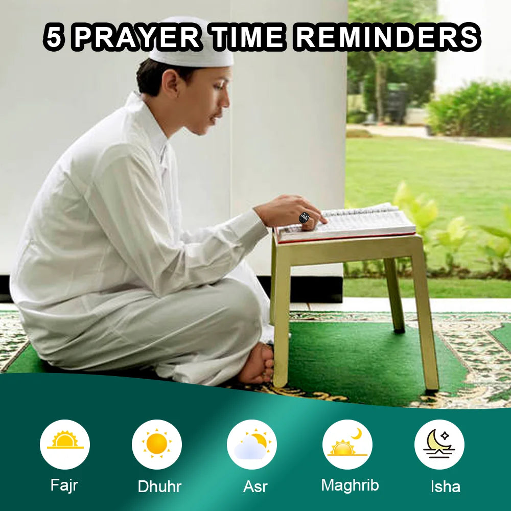 2024 New Multifunctional Products Muslim Smart Rings Counter Function Heart Rate Steps BT Smart Zikr Ring Smart Ring Wireless Tidesmit