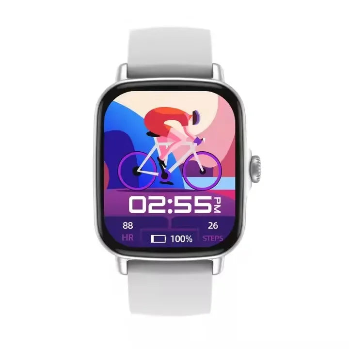 AW18 Smart Watch 1.8 Inch Smart Watches Fitness Running Watch BT Pedometer Call Reminder Activity Tracker - Tidesmit