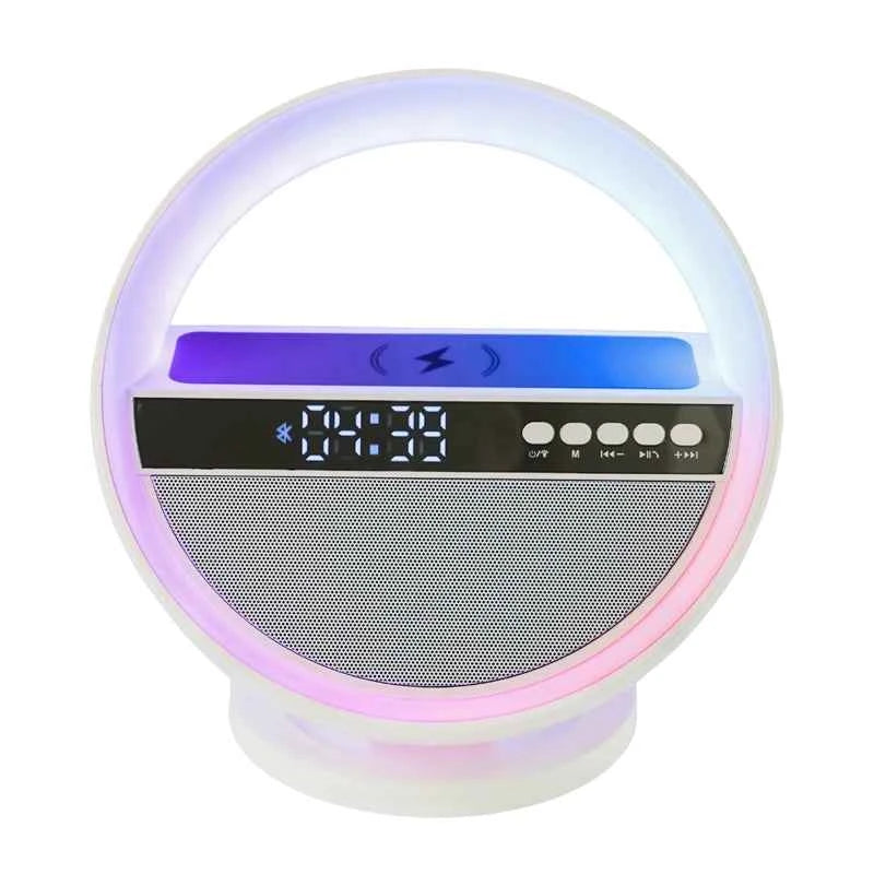 Best Selling 15W Wireless Fast Charging BT Speaker App Control Aux USB TF Card Bluetooth Speaker With Digital Alarm Clock My Store