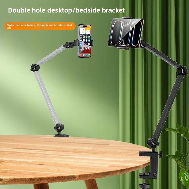 Smart Tracking Waterproof Mobile Phone Stand Aluminum Alloy Bedside Tablet Holder Rotating Desktop Shooting With Custom logo Tidesmit