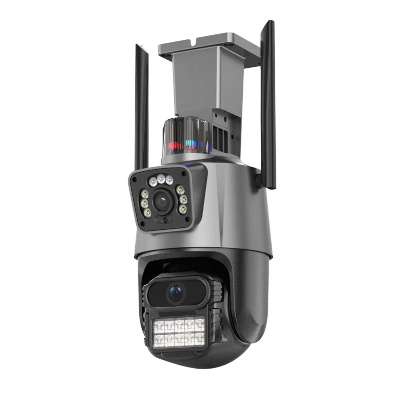 ICSEE P11 8mp 4K wireless wifi camera home security HD network monitor video outdoor dual lens waterproof 6MP 3K ip ptz camera Tidesmit