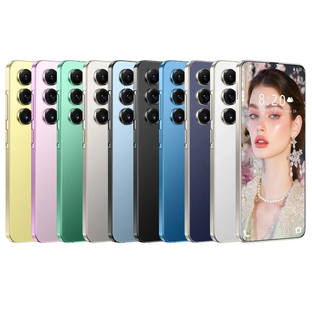 Smart Phone 2025 Cellphone S25 Ultra 7inch Unlocked Dual Card 5G Phones Android 14.0 Mobile Phones Tidesmit