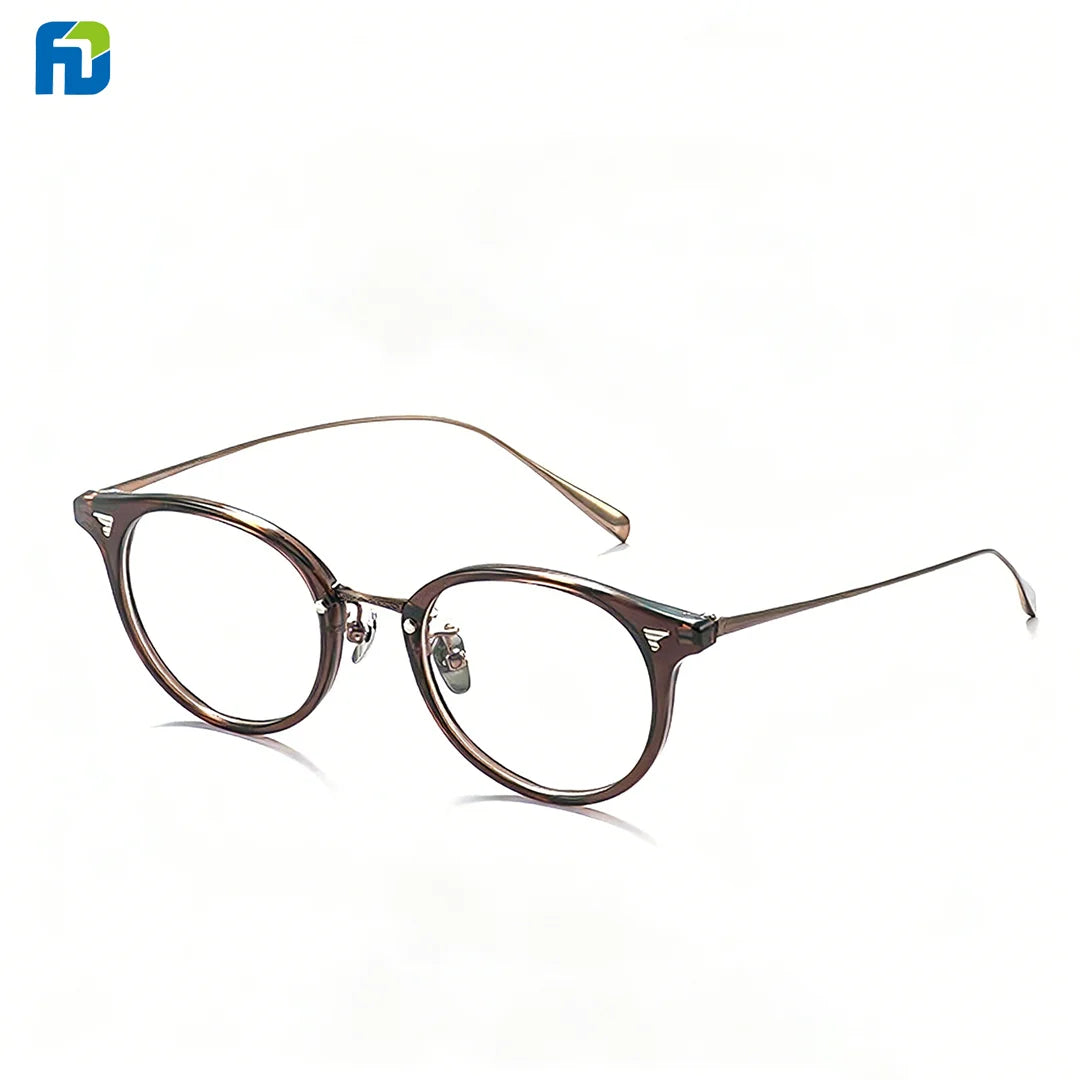 High Quality New Fashionable Vintage Luxury Brand Design Computer Print Anti Blue Light Prescription Unisex Glasses