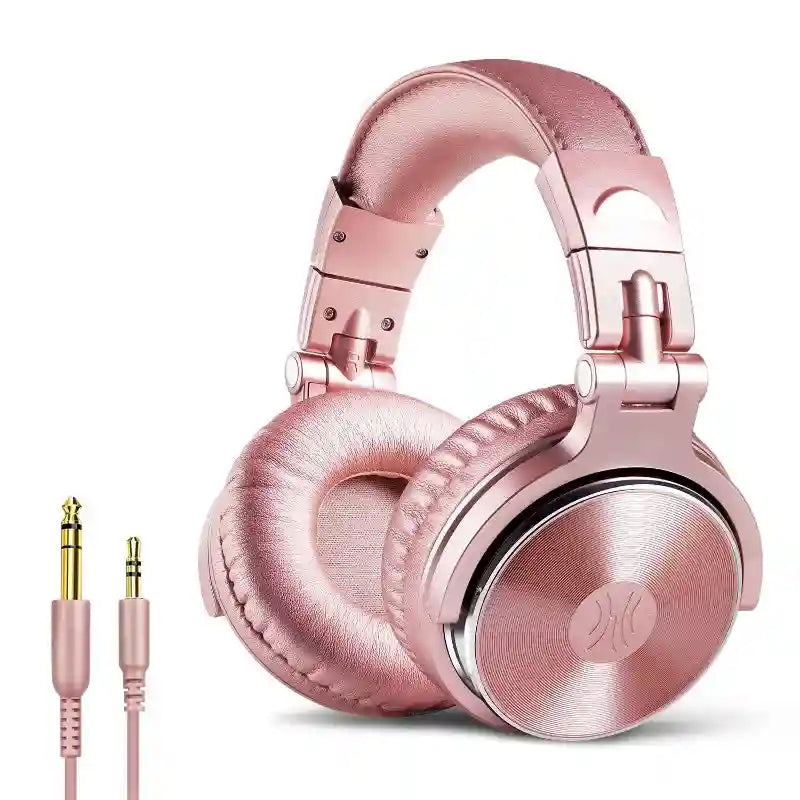 Wired Studio Monitor Headphones - Over-Ear DJ Mic Black Tidesmit