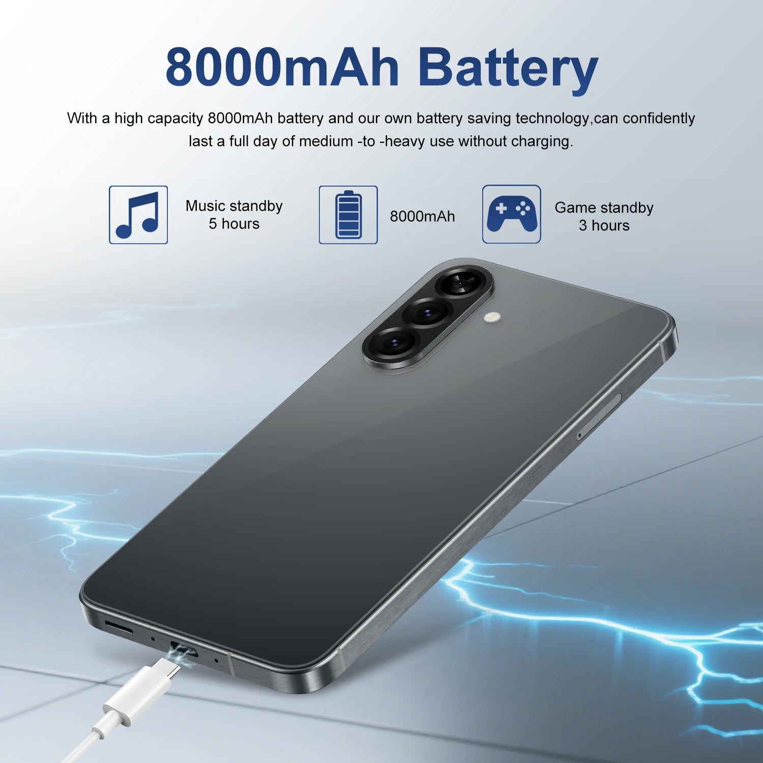 Tidesmit 5G Smartphone, 7.3 Inch AMOLED, 16GB RAM, 1TB Storage Tidesmit
