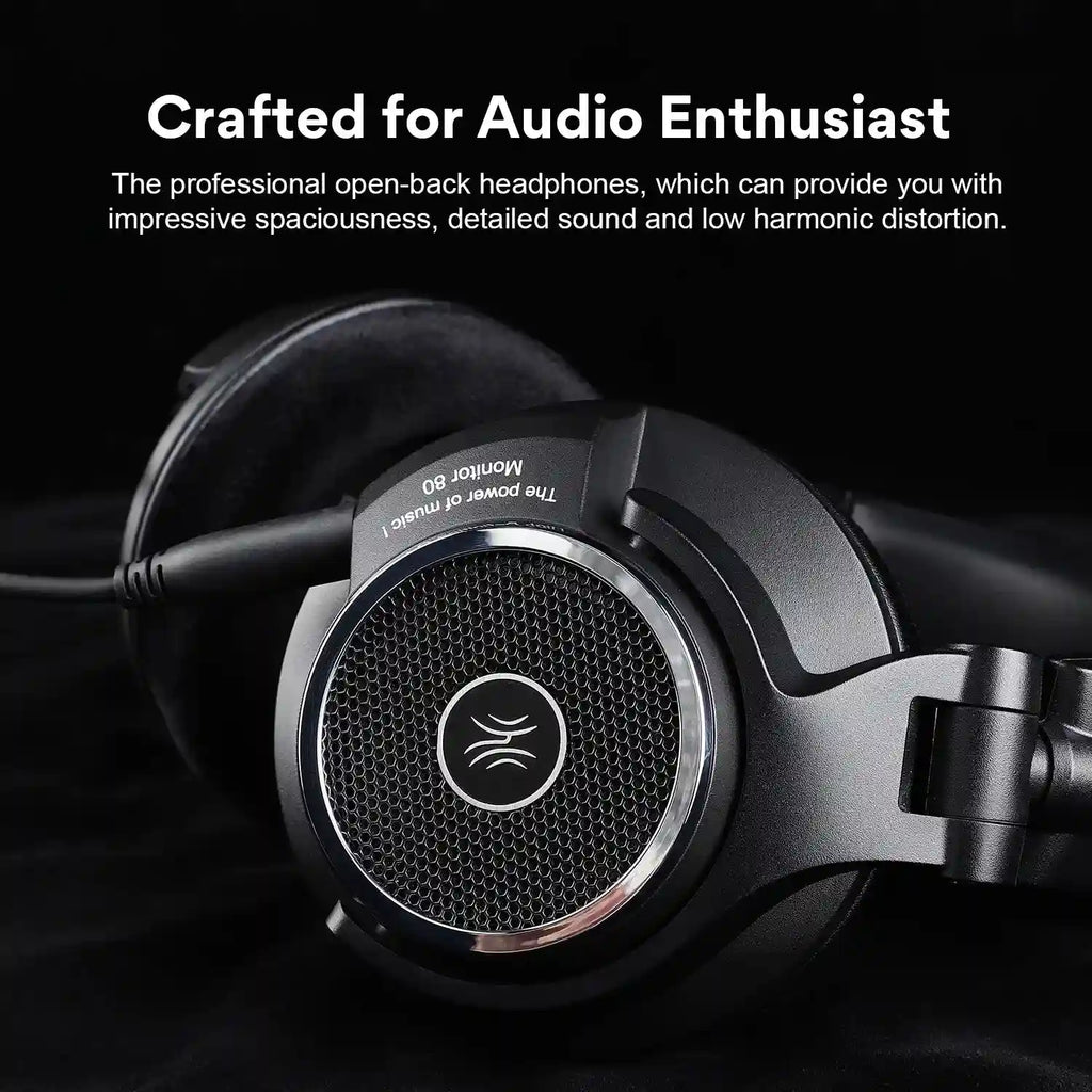 Open Back Audiophile Headphones - Wired Hi-Res Studio Monitor Tidesmit