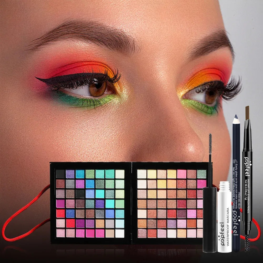 Professional Makeup Kit: 177 Color Eyeshadow Palette Set (BOX006A) Professional Makeup Kits Tidesmit