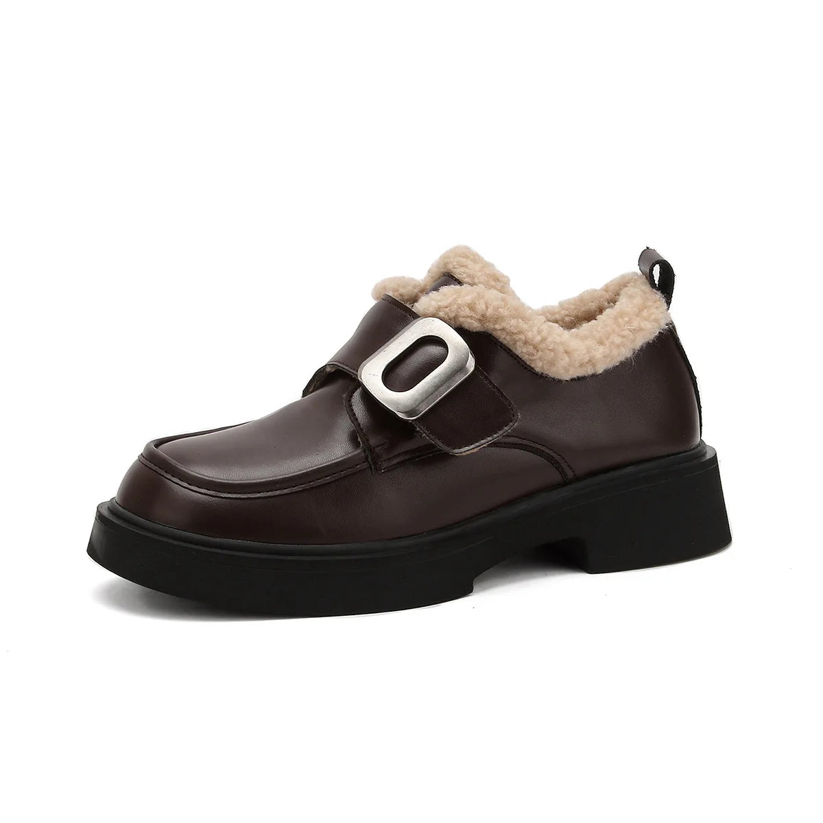 Classic Designers Hot Selling Inner Durable Dress Shoes Keep Warm Ladies Comfortable Casual Loafers Winter Shoes for Women