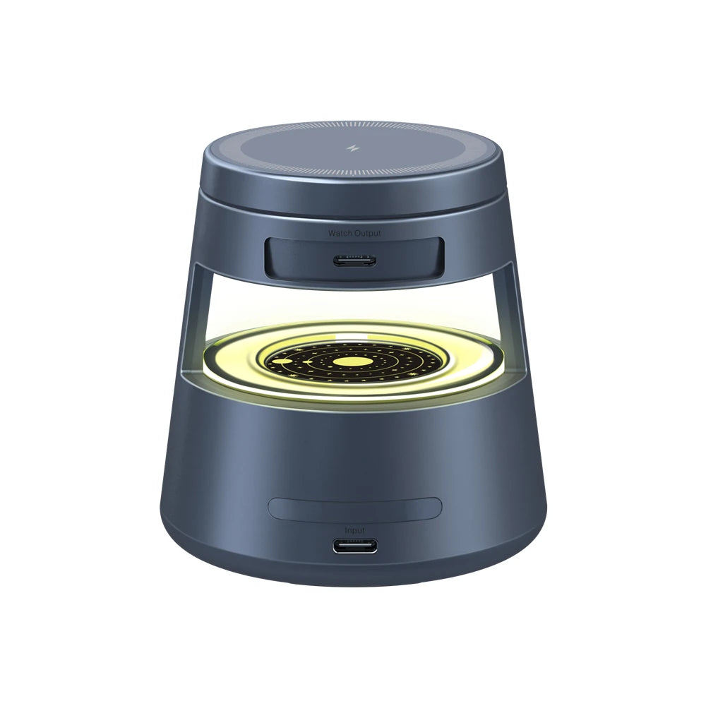 Wireless Charger Multifunctional 3 in 1 Wireless Charger Station with Night Light for Mobile Phones Headphones Watches Tidesmit