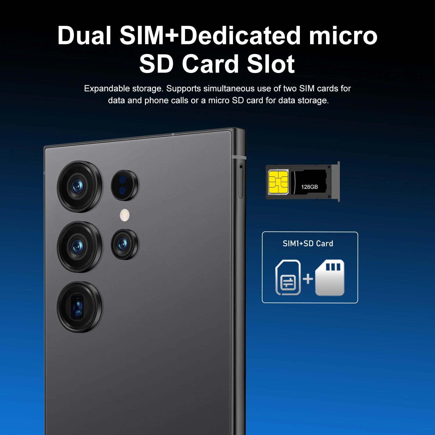 New S25 Ultra 5G smartphone with 22GB RAM and 2TB storage featuring a high definition screen and dual SIM.