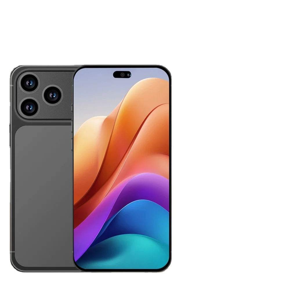 Close-up of Tidesmit 2025 I17 Pro smartphone showing metallic frame, side buttons, and charging port build quality.