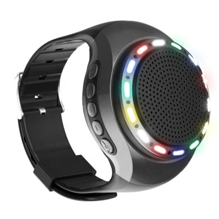 New U6 Watch-shaped Wearable Wireless Speaker Selfie Sports Portable Mibi Smart Watch Type Speaker Tidesmit