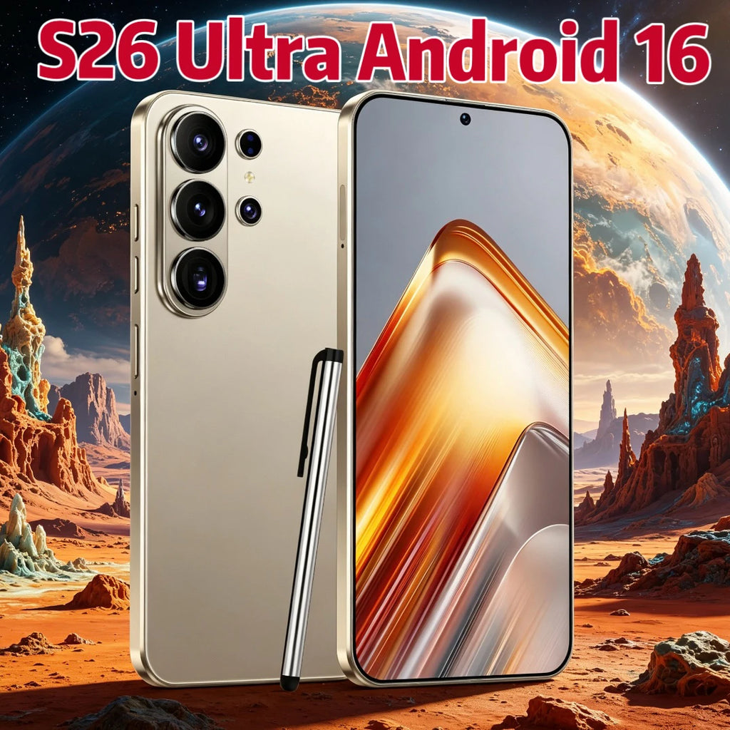 S26 Ultra 5G Android smartphone featuring 7.3 inch display 22GB RAM 2TB storage and 8000mAh battery