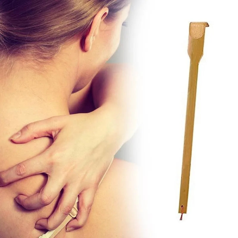 Bamboo Back Scratcher – Ergonomic Massage Stick for Muscle Relief Back Massage Instrument Tidesmit