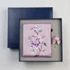 Luxury Artisan Gift Box: Embroidered Silk Scarf with Brooch